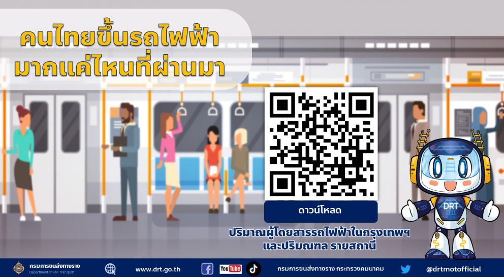 ชุดข้อมูล “ปริมาณผู้โดยสารระบบรถไฟฟ้าขนส่งมวลชนในเขตกรุงเทพและปริมณฑลรายสถานี”