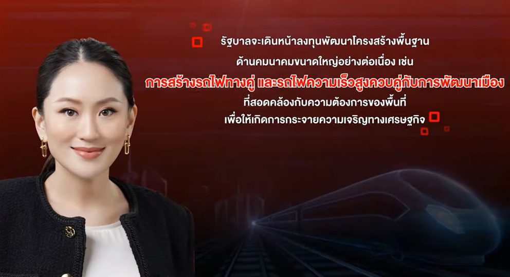 การขับเคลื่อนนโยบายคมนาคมเพื่อโอกาสประเทศไทย