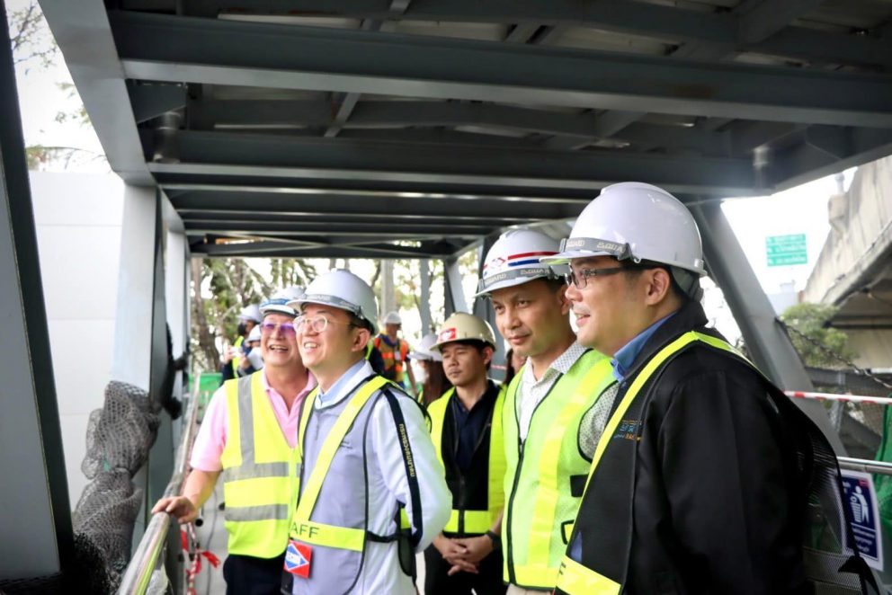 กรมการขนส่งทางราง ลงพื้นที่อัพเดทความพร้อมโครงการรถไฟฟ้าสายสีชมพู ส่วนต่อขยายเล็งเปิดให้บริการกรกฎาคม 2568