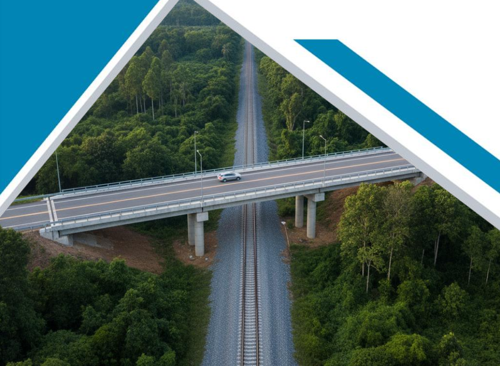 มขร. – C – 013 – 2568 มาตรฐานทางตัดผ่านต่างระดับระหว่างทางรถไฟกับถนน (Grade Separated Crossing)